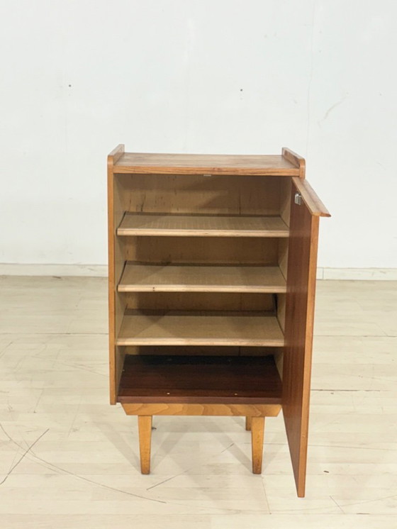 Image 1 of Prachtige vintage schoenenkast, schoenenkist, halkast, mid-century modern
