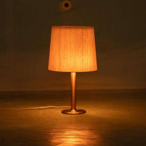 Vintage floor lamp 1970s, minimalist Japandi desk light