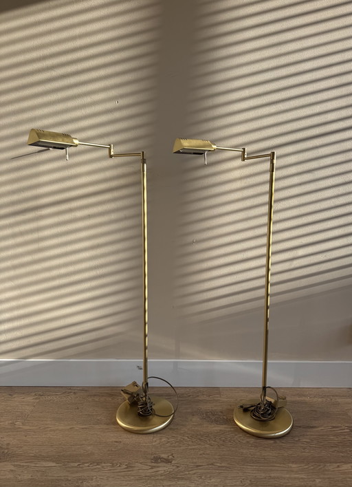 Holtkötter 9614 messing vloerlamp