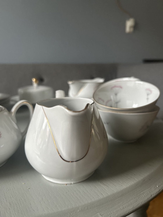 Servizio da tè vintage GEHA Rotterdam 8 pz fiore – Stoviglie, Porcellana (photo 8 of 11)