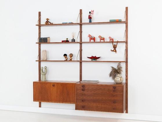 Modulaire wandkast van teakhout, Deens design, jaren 60, ontworpen door Rud Thygesen en Johnny Sørensen, (photo 3 of 32)