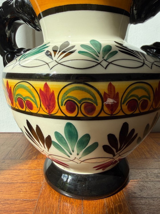 Image 1 of Quimper Keramikvase – handbemalte Dekoration