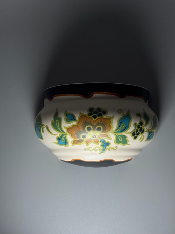 Plateelbakkerij Zuid-Holland - Vaso da parete / Cachepot Art Déco Gouda — Anni '30 – Vasi per piante (photo 4 of 15)