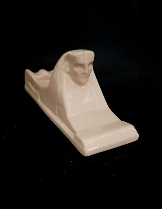 Sphinx Aschenbecher aus den 1950er Jahren – Sfinx, Tischdekoration, Ceramic (photo 10 of 10)