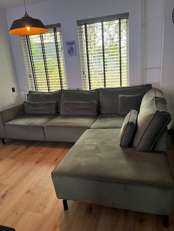 Image 1 of Moderne lounge/hoekbank met vlekkengarantie!