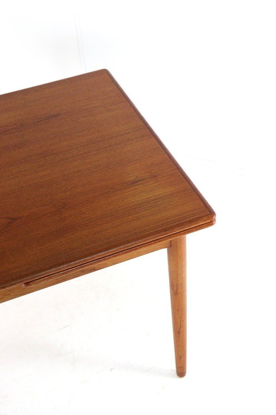 Image 1 of Rectangular extendable dining table 'Flovt' vintage Danish design