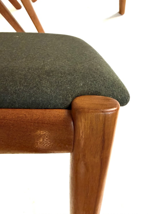 Image 1 of 6x sedie da sala da pranzo restaurate, Koefoeds Hornslet '80