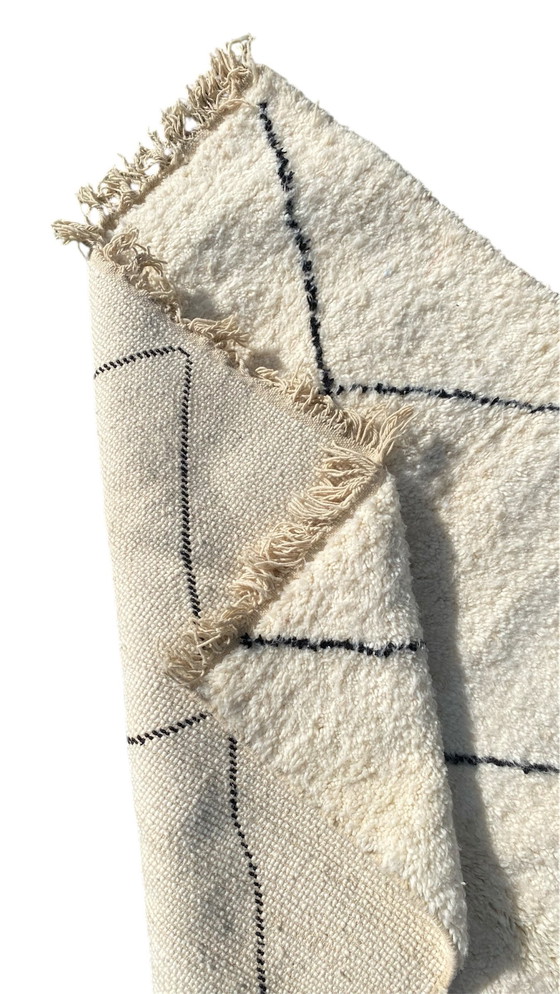 Image 1 of Authentiek Beni Ourain Berber Tapijt – 250x150 cm – Handgeknoopt in Atlasgebergte