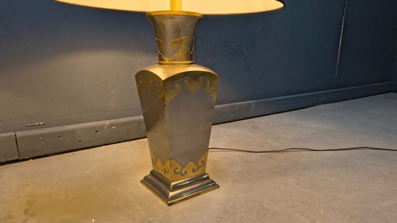 Image 1 of Lampade da tavolo vintage in peltro, anni '70 - set da 2