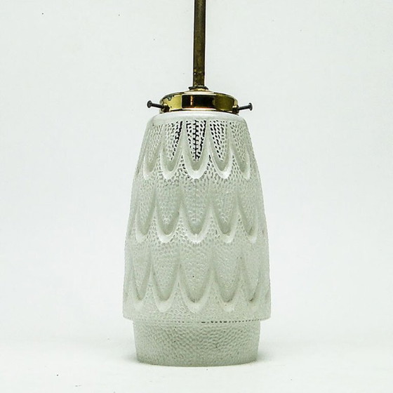 Postmodern Pendant Lamp From Polam, Poland, 1950s – Glass, Metal (photo 2 of 9)