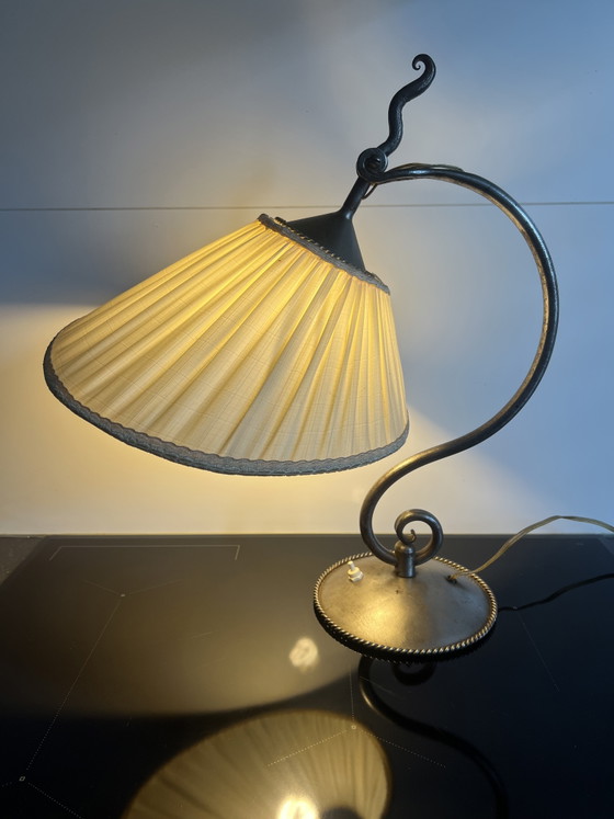 Lampada da tavolo in ferro battuto Dutch Arts & Crafts Amsterdam School anni '20 – Lampade da tavolo (photo 5 of 12)