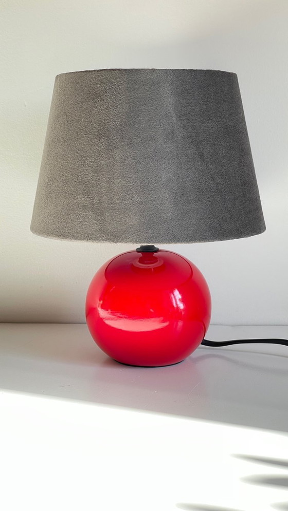 Image 1 of Lampada in ceramica rossa degli anni '80/'90