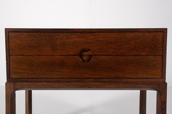 Image 1 of Kai Kristiansen für Aksel Kjersgaard – dänischer moderner Konsolentisch und Spiegel