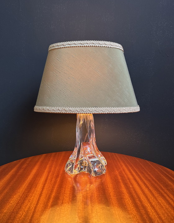 Image 1 of Small Daum crystal lamp from the 1950s