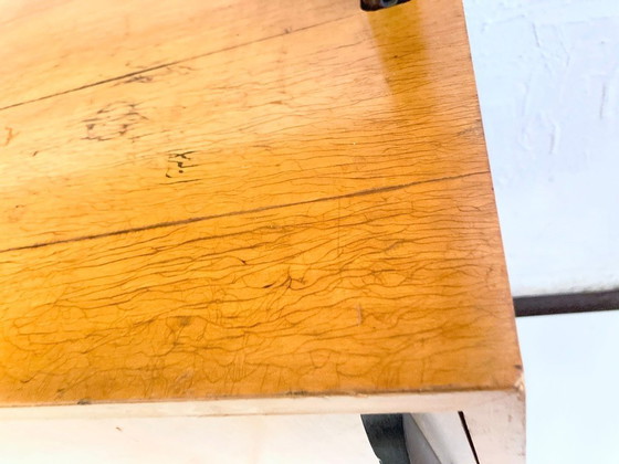 Image 1 of Mensola a colonna di metà secolo, risalente agli anni '50, disegnata da Reinhold Stotz.