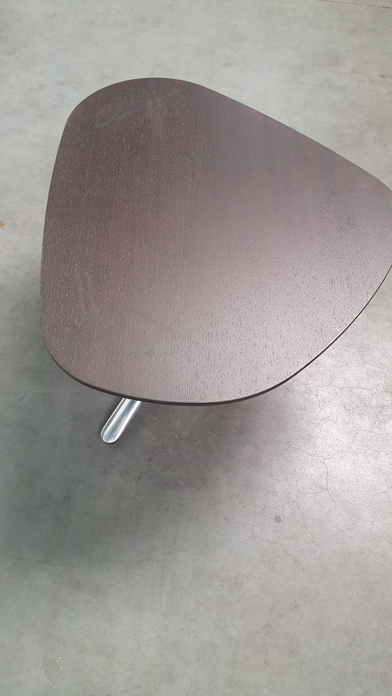 Image 1 of Kei BULO design coffee table organic, dark brown oak veneered