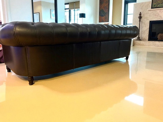Image 1 of Poltrona Frau Chester leather sofa by Renzo Frau.