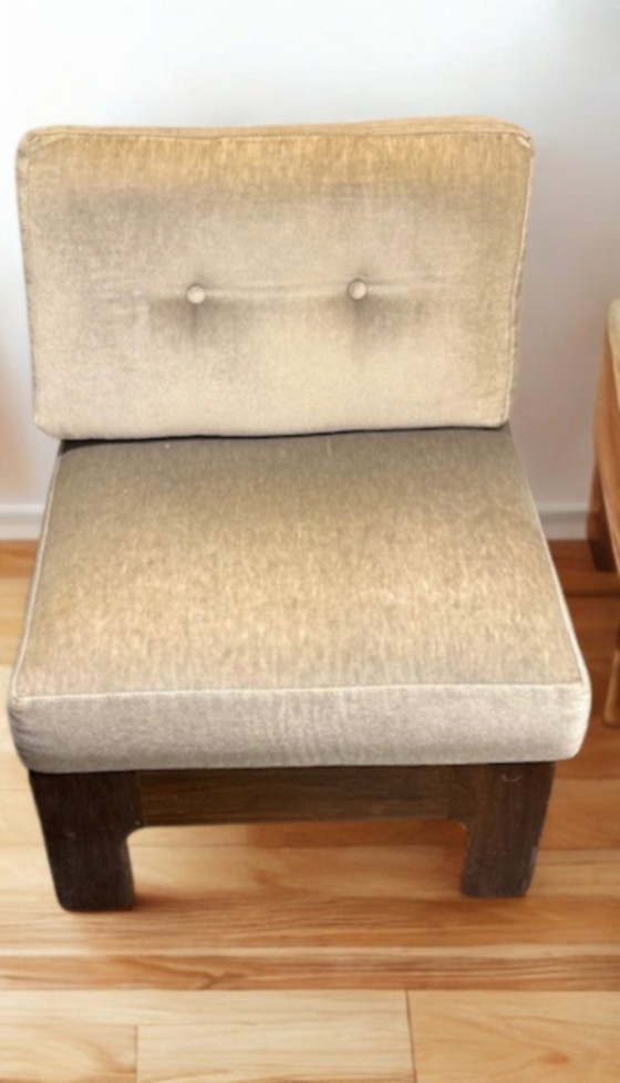 Image 1 of Van den Berghe-Pauvers modulaire sofa – 3-zit + hoekmodule + 1-zit – Belgische designklassieker