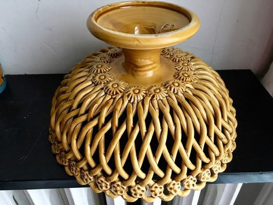 Image 1 of Cesta de cerámica Diseño francés Maison Pichon Uzés