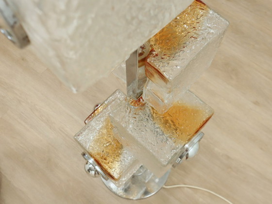 Image 1 of Lampada da terra in vetro cubico di Murano di Toni Zuccheri per VeArt, anni '70