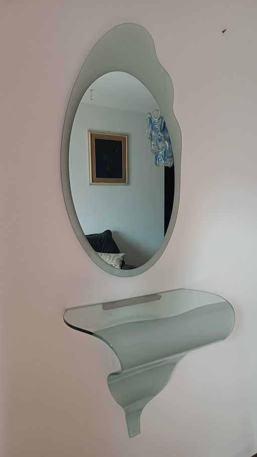 🤩KONSOLE ➕️ KRISTALLSPIEGEL IM 80ER-JAHRE-SCHNITT