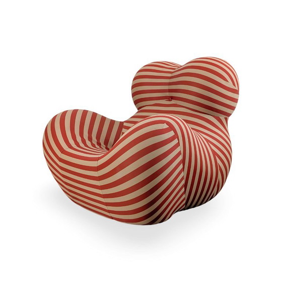 Gaetano Pesce UP Armchair with Ottoman B&B Italia Vintage Orange, Textile, Beige (photo 4 of 13)