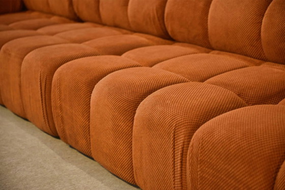 Grand canapé modulable pour 10 personnes – Canapés 3 places, Velours, Vintage (photo 15 of 17)