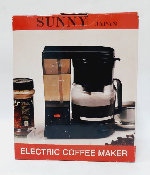 SUNNY Schwarz Elektrische Kaffeemaschine – Japanisches Design und Eleganz