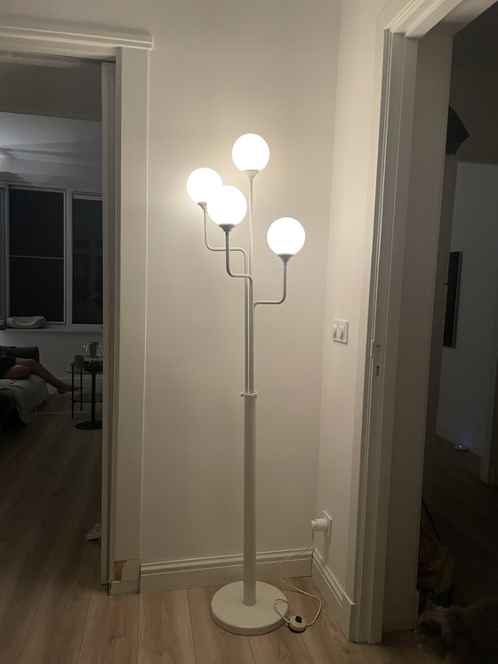 Image 1 of Witte space age lamp met bollen