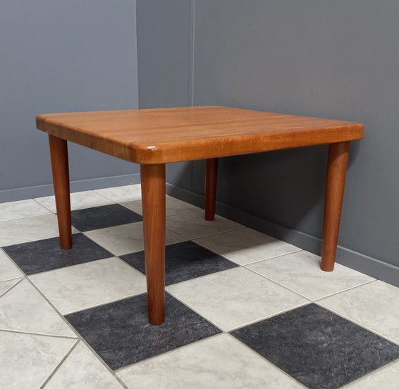 Image 1 of Table carrée en teck de Glostup, Danemark, années 1970