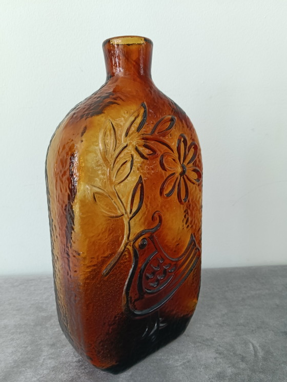 Image 1 of “Bird of Peace” / “Bird of Happiness” carafe / vase – Wayne Husted for Stelvia, Empoli, Italy (1960s)