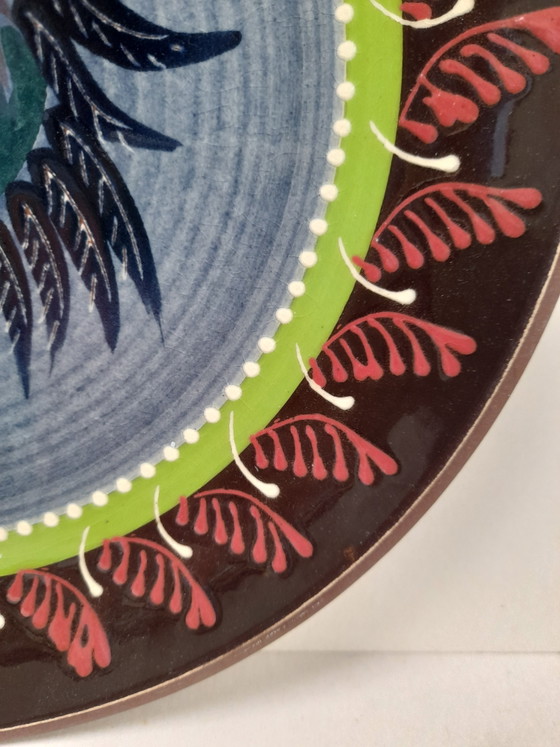 Keramik-Wandteller mit Vogelmotiv – Wanddekoration, Ceramic (photo 3 of 5)
