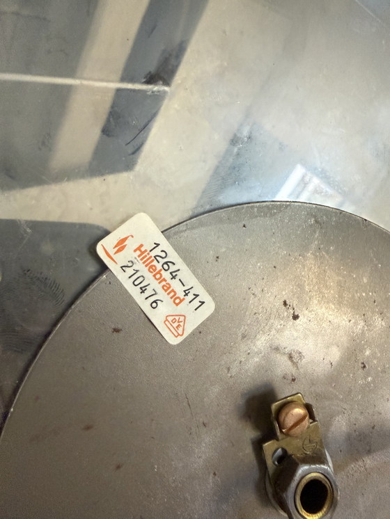 Image 1 of Lampada da parete/soffitto vintage in cromo e vetro ghiaccio, Hillebrand '70