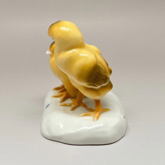 Image 1 of Nymphenburg Porzellan Figurengruppe „Zwei Küken“ Modell 294 – Anna Soennecken-Beckmann