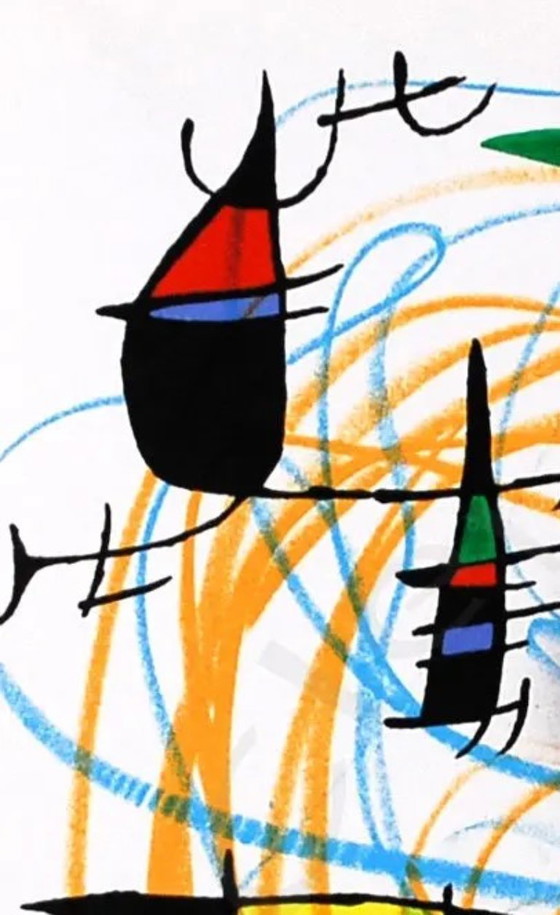 Image 1 of Miró, Joan - La Lune verte - Mourlot 861 - Litografía en color