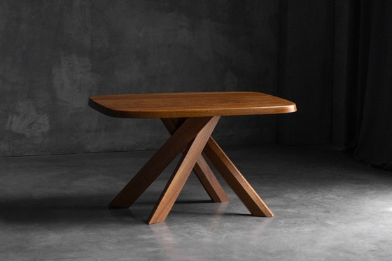 Image 1 of Tavolo da pranzo T35A di Pierre Chapo, Francia, anni '70