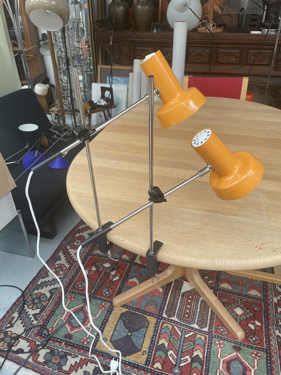 Image 1 of 2 lampes de chevet/lampes en forme de canne à pêche, années 1970