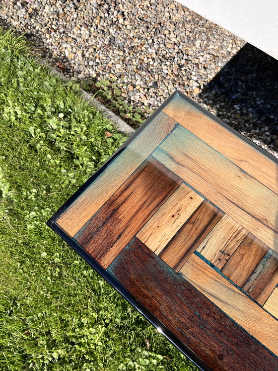 Image 1 of Handmade Side Table old oak from monasteries