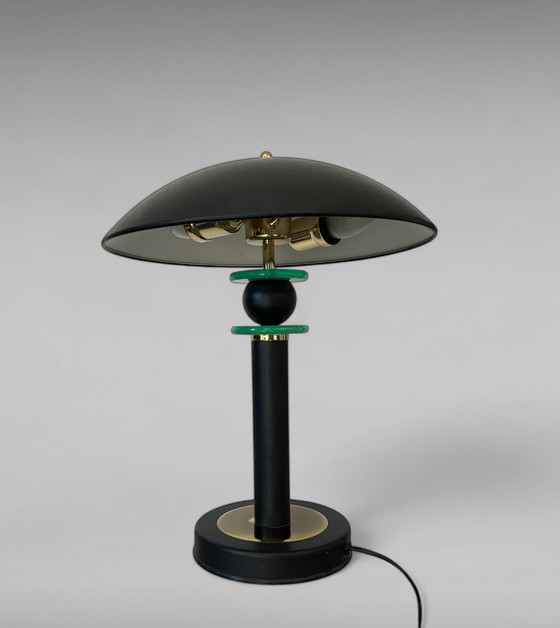 Image 1 of Lampada da tavolo elettrica Shell degli anni '70, modello Mushroom Mid Century MFG