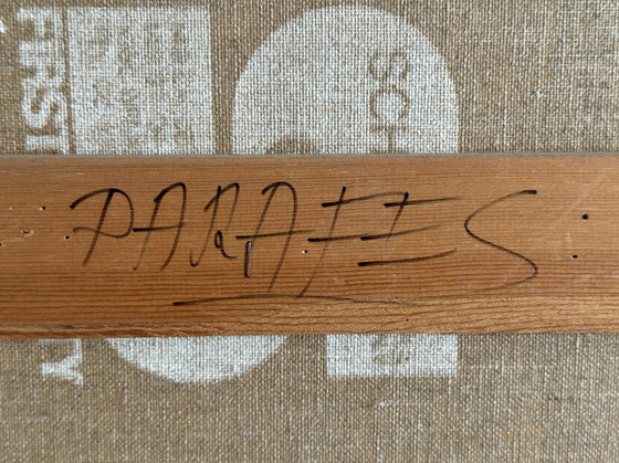 Image 1 of Robert Detheux - Quadri giganti - Calligrafia - collage - 1980