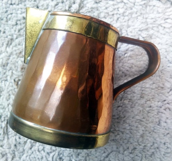 Image 1 of Servizio da caffè/tè - anni '50/'60 - rame martellato