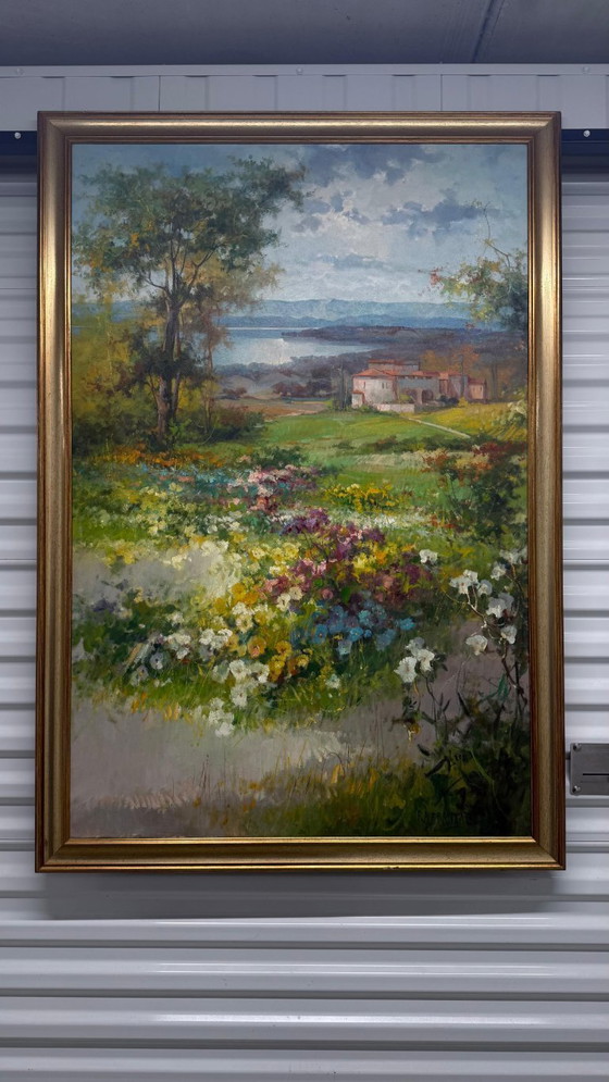 Image 1 of Oil on canvas (A.Raffandre 1995) like new 1.35cm x 65cm
