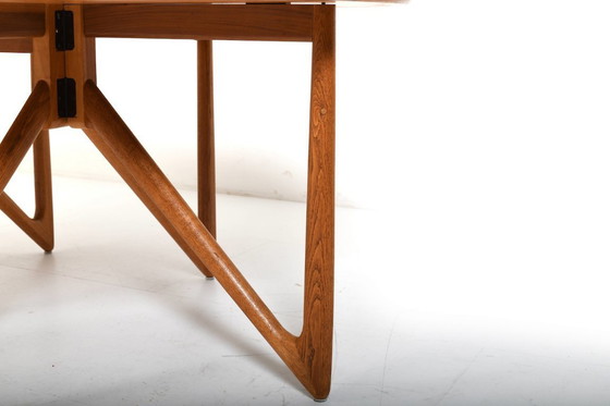 Image 1 of Drop Leaf Dining Table by Niels Koefoed Dinamarca Años 60