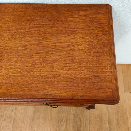 Image 1 of Vintage houten Queen Ann ladekastje dressoir ladekast