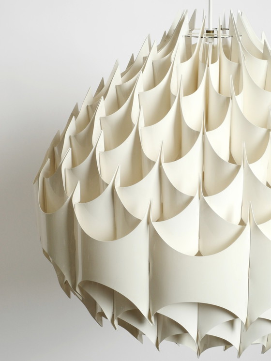 Image 1 of Rara lampada a sospensione XXL Rytmic di Havlova Milanda 1969 per Vest | Prodotta in Austria | Ø 68 cm