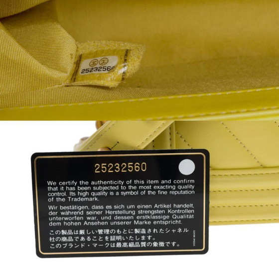 Image 1 of Borsa CHANEL Ragazzo in pelle gialla - 1012015