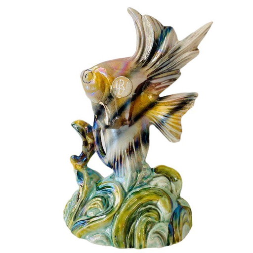 Vintage H. Bequet fish sculpture porcelain