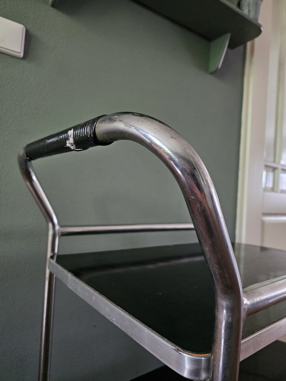 Carrello Bar Vintage Mid Century Anni '50/'60 – Carrelli bar, Chrome, rvs (photo 4 of 10)
