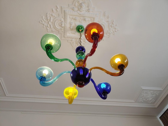 Murano lamp, multicolor – Chandeliers, Glass (photo 6 of 7)