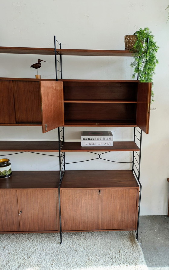 Image 1 of Système mural modulaire vintage en teck, WHB Möbel